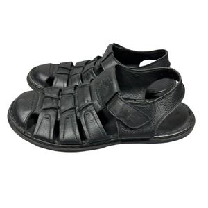 Buckaroo Leather Sandals Mens Size 10 Fisherman Grandpa Shoes Retro 90s